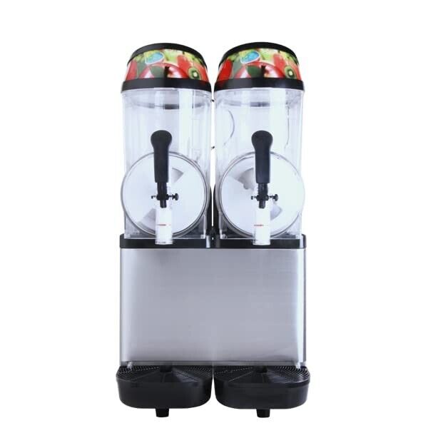 Slush Machine Twin Tank Slush Frozen Ice Drink Slush Machine 2 x 12 Li ...
