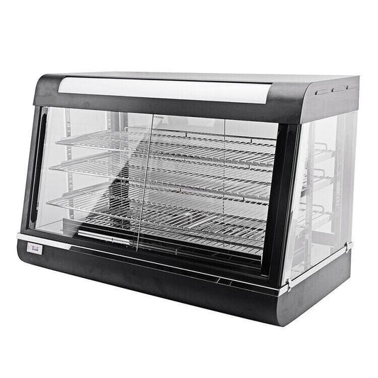 Hot Display Cabinet 3 Shelves Food Warmer Countertop Heated Hot Pie Cabinet 150L
