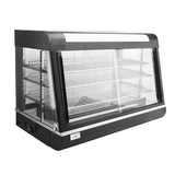 Hot Display Cabinet 3 Shelves Food Warmer Countertop Heated Hot Pie Cabinet 150L