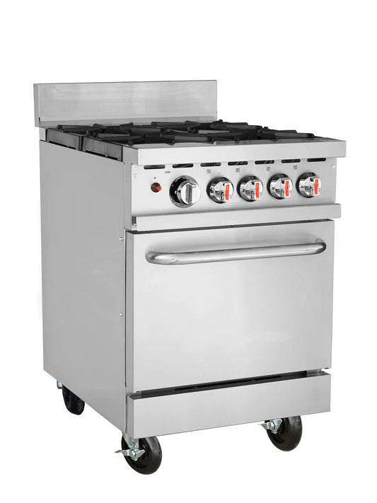 4 Burner Cooker Gas Range with Oven Natural Gas or LPG