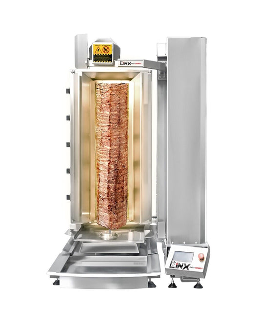 Robot Doner Kebab Machine 5 Burner 100KG Automatic Shawarma Machine 85x110x129cm