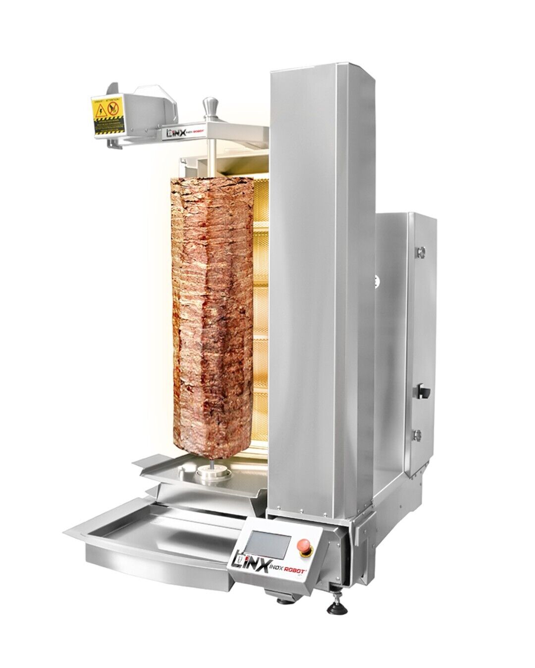 Robot Doner Kebab Machine 5 Burner 100KG Automatic Shawarma Machine 85x110x129cm