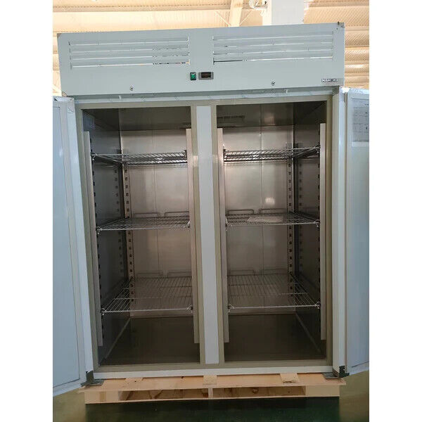 Upright Freezer Double Door Top Motor 1375L Commercial Solid Door GN1410BT Brand New