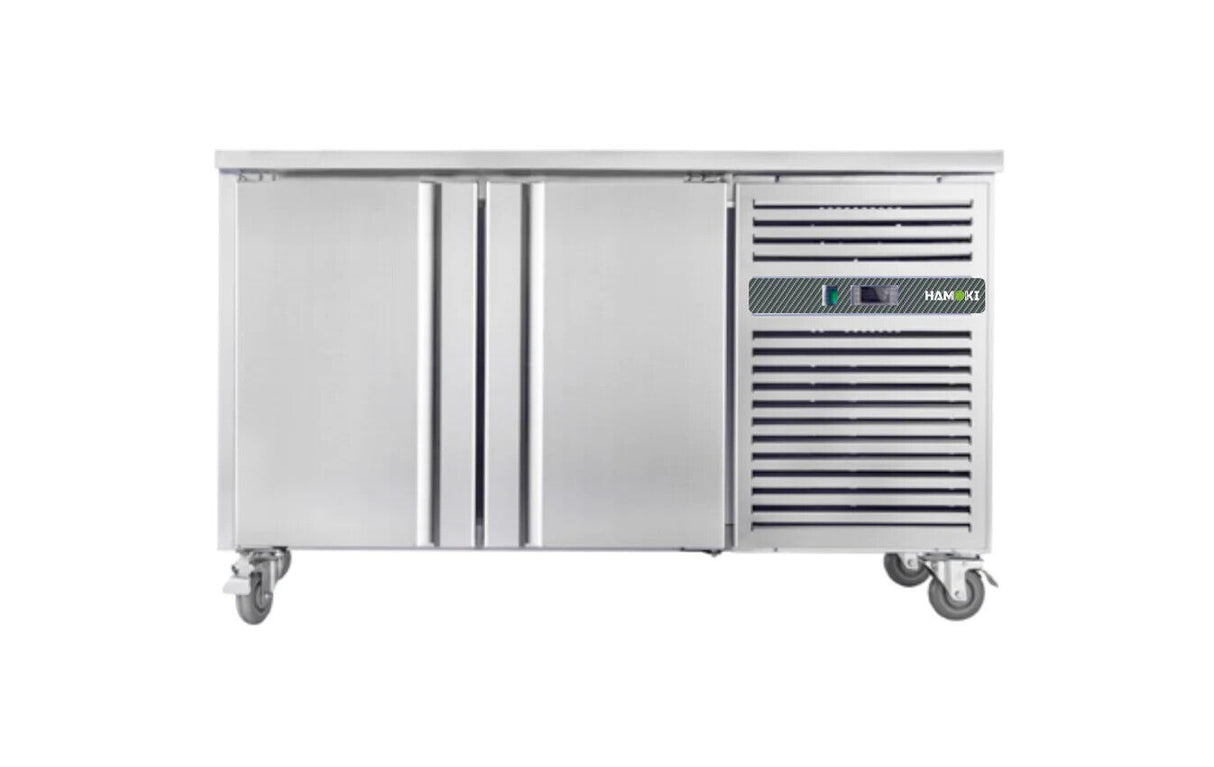 Counter Fridge 2 Door 272 Litre Bench Fridge Chiller 135x70x85 cm