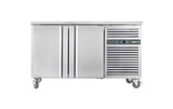 Counter Fridge 2 Door 272 Litre Bench Fridge Chiller 135x70x85 cm