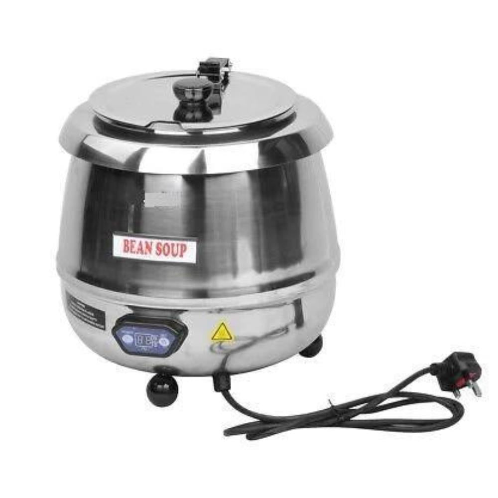 Soup Kettle 10 Litre Food Warmer Bain Marie Sauce Pot Bean Soup Stainless Steel