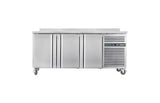 Counter Freezer 3 Door with Splash Back 418 Litre Bench Freezer 180x70x85 cm