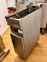 Valentine Single Tank Electric Fryer 8 Litre 3 Phase 25x60x85cm Refurbished