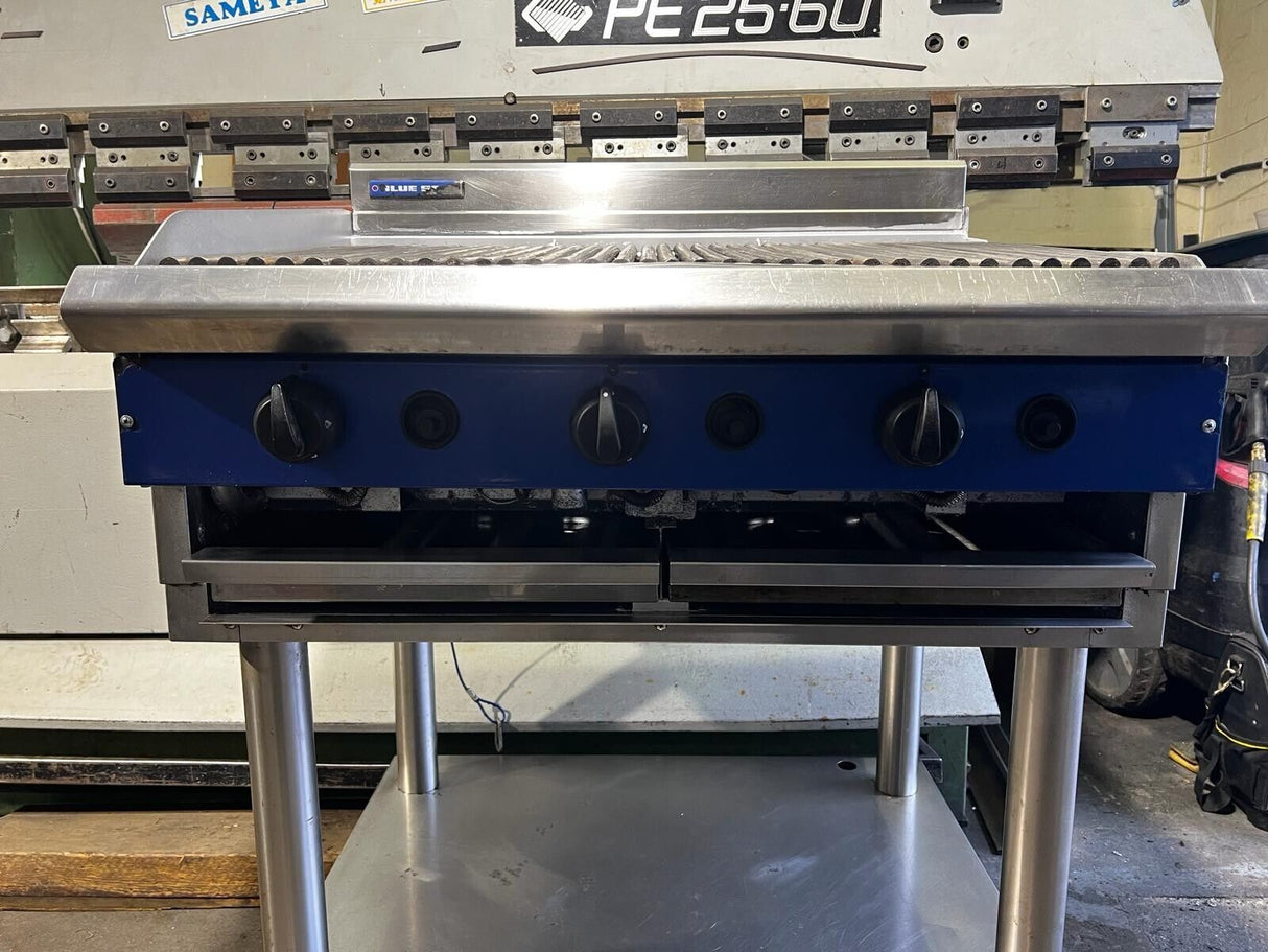 Blue Seal 3 Burner Chargrill with Stand Fully Refurbished