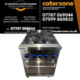 4 Burner Gas Cooker with Oven Refurbished