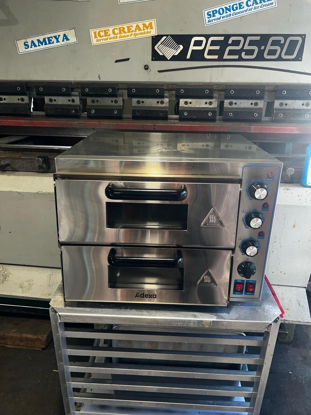 Electric Pizza oven 2 Chambers 410x420mm B Grade