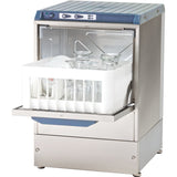 Commercial Glasswasher 800-1000 glasses/hour 350mm basket Gravity drain 13A | Omniwash 3500ST