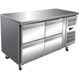 Commercial Refrigerated Counter 4 drawers Depth 700mm |  4DRG21V