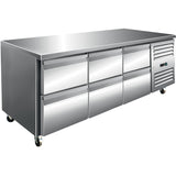 Commercial Refrigerated Counter 6 drawers Depth 700mm |  6DRG31V