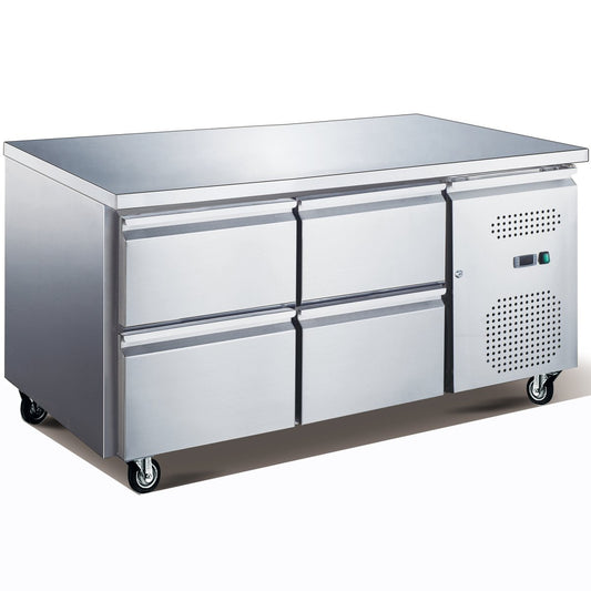 Professional Low Refrigerated Counter / Chef Base 4 drawers 1360x700x650mm |  UGN2140