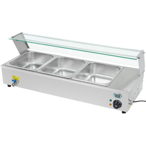 Display Bain Marie Countertop 3xGN1/2 |  BM3D - Caterzone