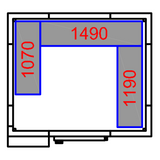 Freezer room with Freezing unit 1800x2100x2010mm Volume 5.9m3 |  FR1821201