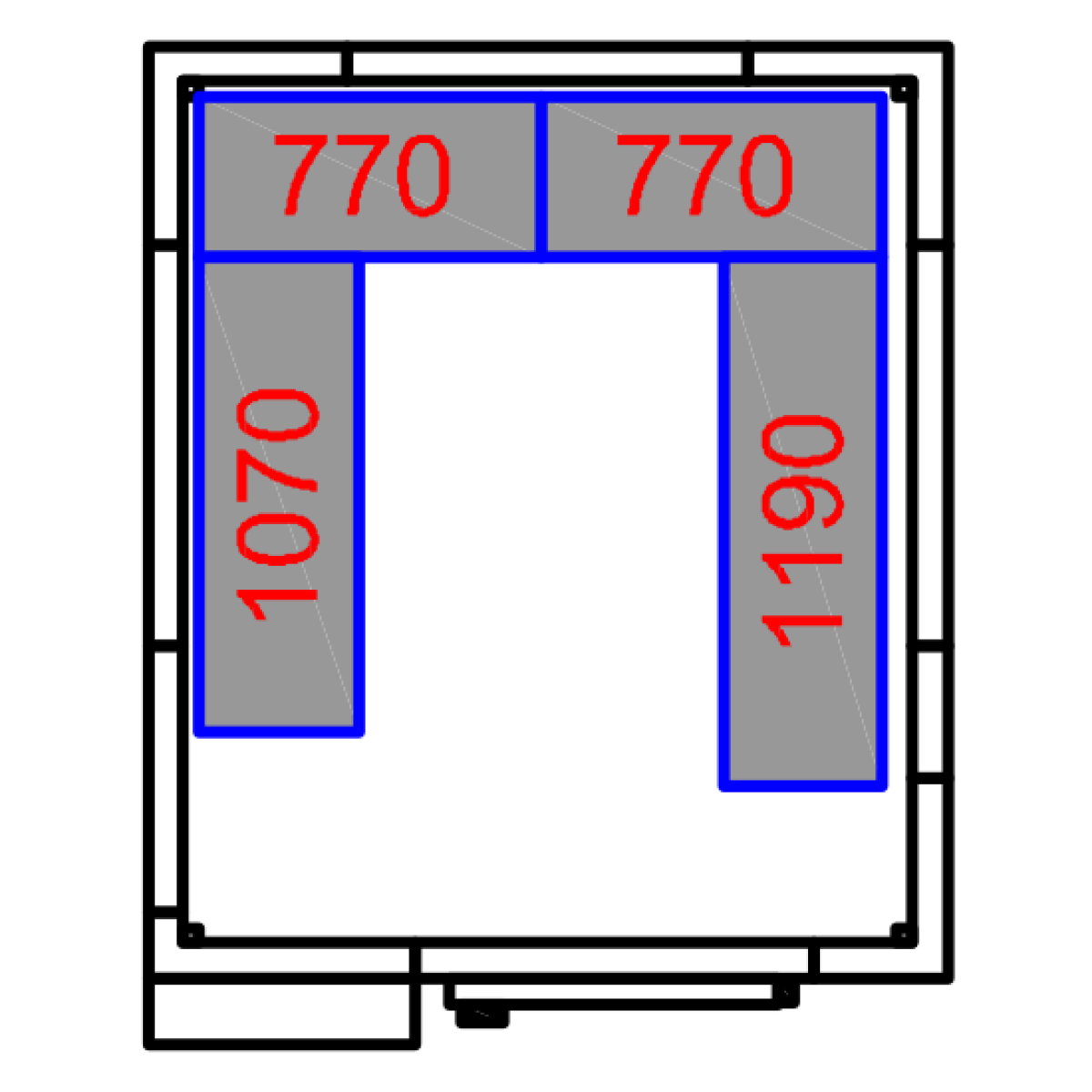 Freezer room with Freezing unit 2100x1800x2010mm Volume 5.9m3 |  FR2118201