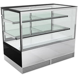 Cake counter 900x700x1200mm 2 shelves Mirror front LED |  GN900RF2