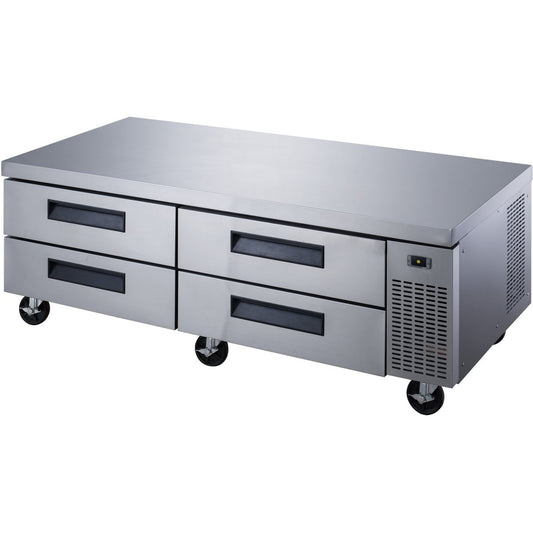 Professional Low Refrigerated Counter / Chef Base 4 drawers 1839x820x635mm |  DCB72