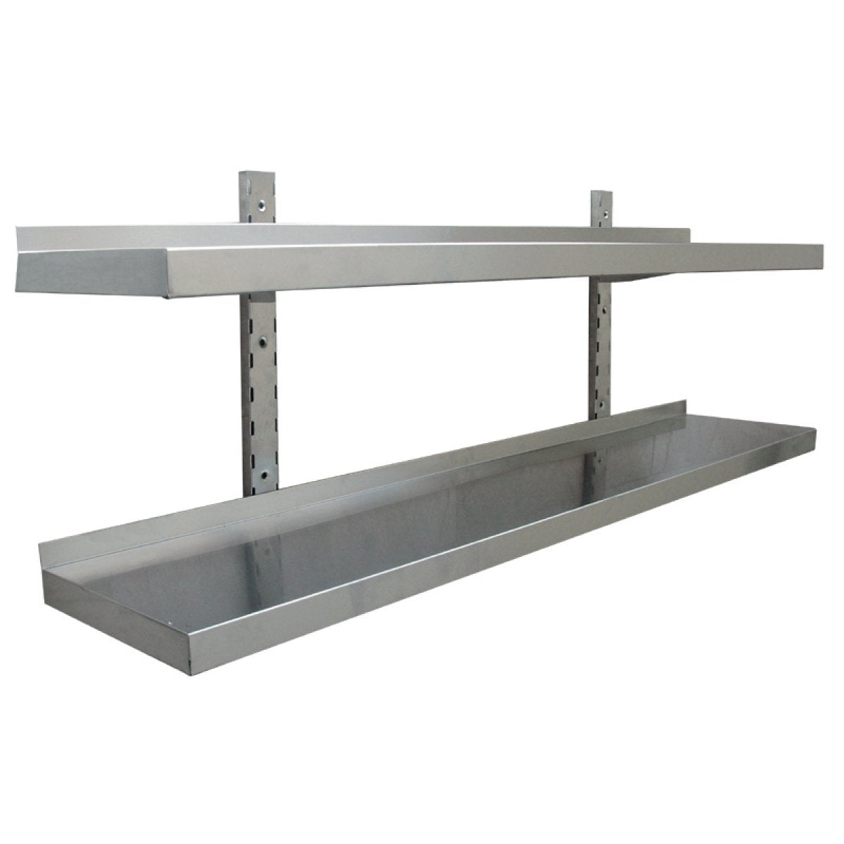 Wall shelf 2 levels 1200x300mm Stainless steel |  THWBS2R123