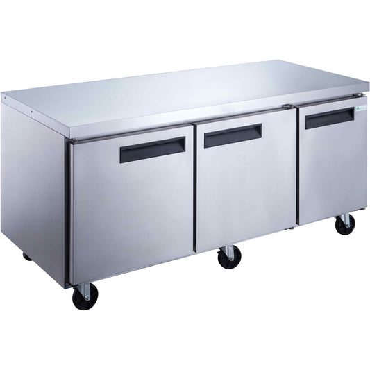 Professional Refrigerated Counter 3 doors Depth 800mm |  DUC72R