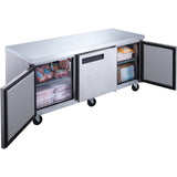 Professional Freezer Counter 3 doors Depth 800mm |  DUC72F