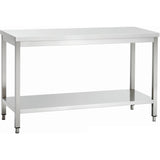 Professional Work table Stainless steel Bottom shelf 1700x700x850mm |  VT177SL