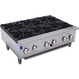 Professional Gas Hotplate Cooker 6 Burners 42kW Countertop |  EHP6S