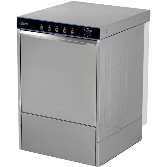 Commercial Glasswasher 800-1000 glasses/hour 400mm basket Drain pump Detergent pump Rinse aid dispenser 13A |  EMP1100