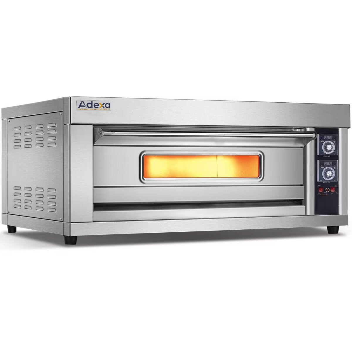 Commercial Pizza Oven Electric 1270x630mm 8kW Capacity 8 Pizzas at 12" - Digital display |  MAREO103D