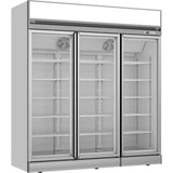 Commercial Display freezer 1563 litres Triple hinged doors Top mount |  FF777TOP