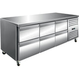 Commercial Refrigerated Counter 6 drawers Depth 700mm |  THP3160TN