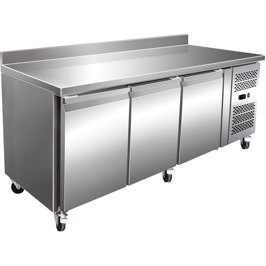 Professional Refrigerated Counter with Upstand 3 doors Depth 600mm |  RS32V