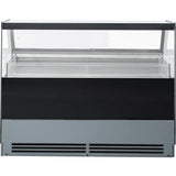 Serve over Deli counter Black front Straight glass front Width 1200mm |  GN1200CK2BLACK