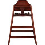 Restaurant Wood High Chair Mahogany |  GS6003MAHOGANY