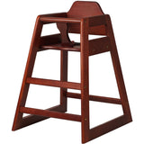 Restaurant Wood High Chair Mahogany |  GS6003MAHOGANY