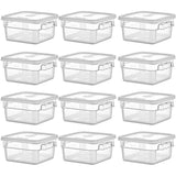 Pack of 12 Food storage Container with lid 1.9 litre 201x189x97mm Polypropylene |  GSPP2+GSPPL2