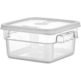 Pack of 12 Food storage Container with lid 1.9 litre 201x189x97mm Polypropylene |  GSPP2+GSPPL2