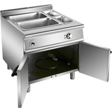 Commercial Electric Bain Marie with Cabinet 2xGN1/1 + 2xGN1/3 6kW 900mm Depth |  HEB909A