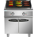 Professional Electric Lava Rock Grill with Cabinet Base 9kW 700mm Depth |  HEL707A