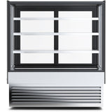 Display Merchandiser Fridge 1800mm wide with 3 shelves Black & Stainless steel |  HL1800B3