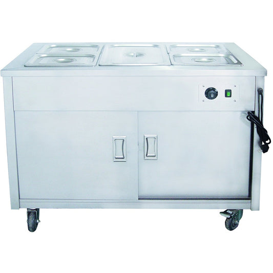 Mobile Dry Bain Marie on Cupboard 3xGN1/1 |  MH3