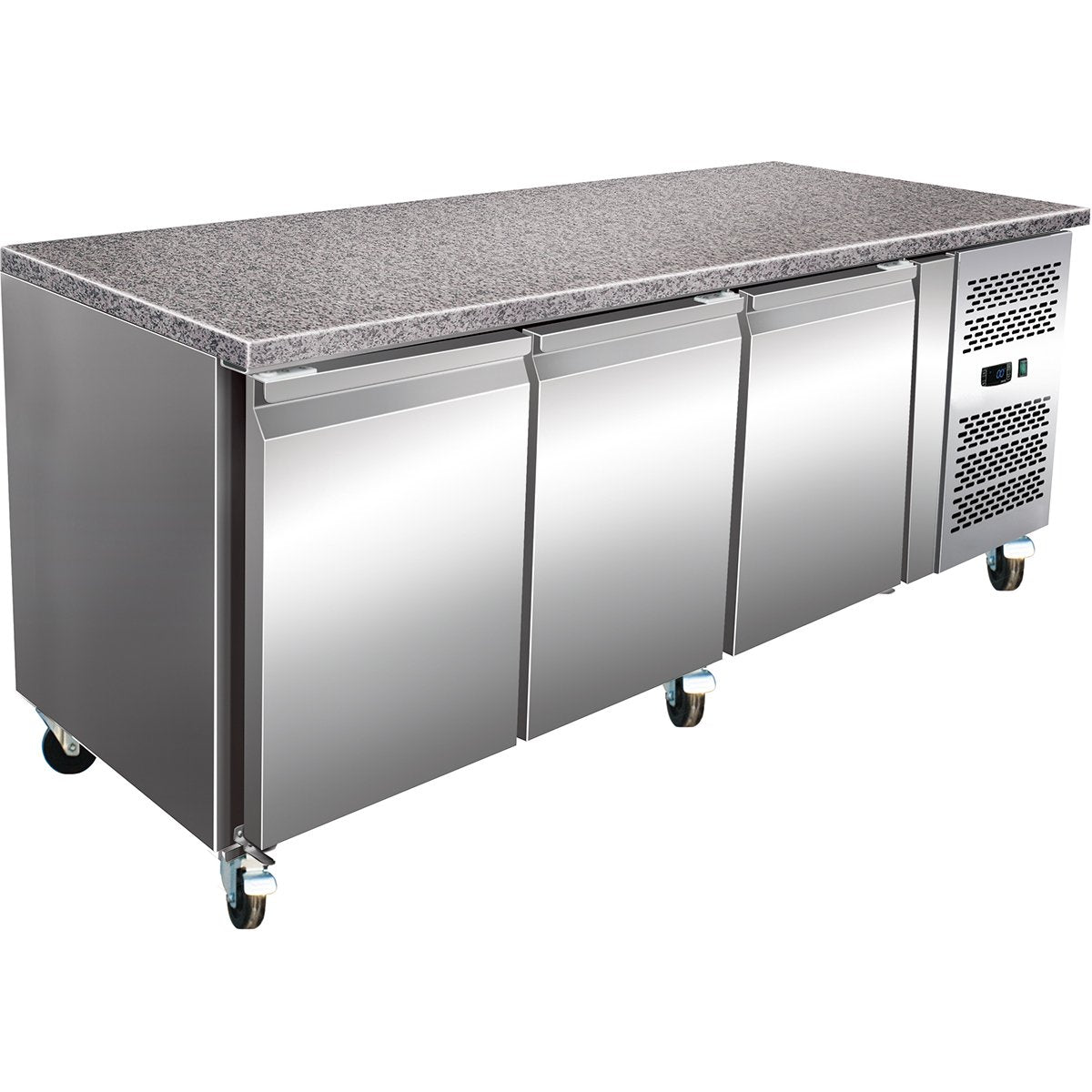 Refrigerated Counter with Marble top 3 doors Depth 800mm |  PA20