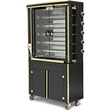 Commercial Chicken Rotisserie Oven with Neutral Cabinet Gas 5 Spit 30 Chickens |  PLS5EG