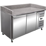 Refrigerated Pizza & Bakery Counter 2 doors Granite top Depth 800mm |  PZ26