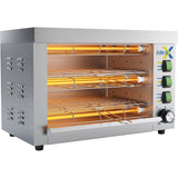 Commercial Quartz Salamander grill oven Double 360x245x295mm 3.25kW |  QTO360