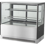 Cake counter 1800x730x1200mm 2 shelves Mirror front LED |  GN1800RF2