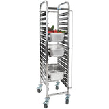 Rack/Tray/Pan Trolley Stainless steel Gastronorm GN1/1 15 tier |  RT1115