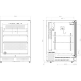 Professional Meat Dry Ageing Maturing Refrigerator 125 litres |  SN125